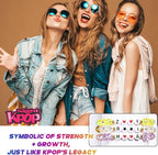 AICase for Kpop Merch Cosplay Inspired Bracelets 3 Pcs Stackable Stretch Friendship Beaded Crystal Bracelets for k pop Outfit Costume Merchandise Jewelry Gifts for Fans Women Christmas Stocking_70