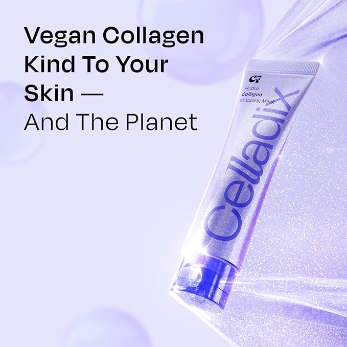 Celladix Hydro Collagen Wrapping Mask – Overnight Hydrating & Firming Peel-Off Face Mask, Vegan Collagen, Niacinamide–Pore Minimizing & Radiance Boost, Korean Skincare, 2.53 Fl Oz (Pack Only)