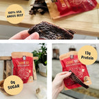 People’s Choice Beef Jerky – Carne Seca – Chipotle & Roasted Garlic – 13g Protein – Sugar Free, Zero Carb, Keto Friendly – Dry Texture – Made in USA – 1 Pound (16 oz) Bag