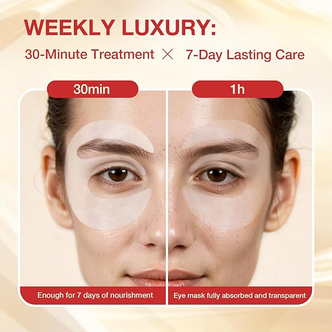 GONIM Under Eye Patches 360° Fit, Eye Mask with Collagen Peptide, PDRN, Retinol & Niacinamide, Eye Patches for Puffy Eyes and Dark Circles, Wrinkle Reduce for Women, Travel Essentials for Women 4pairs