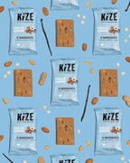 KiZE Energy Bars - Gluten Free, Dairy Free, Non-GMO, and High Protein Meal Replacement Energy Bars, Meal Bar, Clean and Simple Food Ingredients - Vanilla Almond, 9g High Protein Snacks, (30 Count)