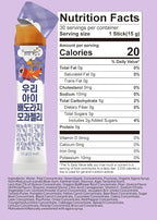 Korean Food Woongjin Kids Pear Bellflower Root Quince Jelly Stick – Naturally Sweetened Fruity Flavor Jelly Stick, Individually Wrapped Portable Treat, 30 Sticks (15.87 oz)