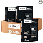 RXBAR Protein Bars, 12g Protein, Gluten Free Snacks, Chocolate Sea Salt (6 Boxes, 30 Bars)