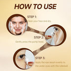 5% Caffeine Eye Serum Roller, Eye Cream for Dark Circles, Wrinkles & Puffy Eyes - with Retinal Hyaluronic Acid Peptides, Instant Depuffing Gel Eyelid Lift, 0.51 fl oz