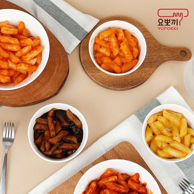 Yopokki Instant Tteokbokki Cup (Sweet Mild Spicy, Cup of 2) Korean Street food with sweet and moderately spicy sauce Topokki Rice Cake - Quick & Easy to Prepare