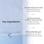 +WIS+ Intensive Hydrating Face Masks 24 EA with Hyaluronic Acid Serum for Dry Skin, Collagen Facial Mask to Pore Minimizing, Elasticity Improvement and Repair Dehydrated Skin, Safe on Sensitive Skin