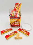 Baklava Sticks Minis, Strawberry Cream Crispy Phyllo Dough, 15.6 oz (40 Pieces) (FULL JAR 40 minis, strawberry)