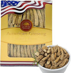 Wisconsin American Ginseng, American Wisconsin Ginsengss Slices Root 西洋参/花旗参 Energy for Men & Women Ginseng in Soup, Tea Smoothies Large Root 4 Ounce Box