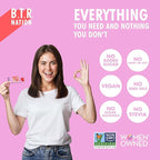 B.T.R. Nation Vegan Superfood Protein Bars - Strawberry Shortcake VITALITY | 12 Bars | Keto, Plant Based, and Gluten Free Low Carb, Sugar Alcohol Free, & Boosted with Powerful Superfood!