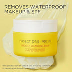 PERFECT ONE FOCUS Smooth Cleansing Balm - Highly Rated Makeup Remover & Face Wash on Amazon Japan with Premium Moisturizing Ingredients from Around the World, 2.64oz (75g)