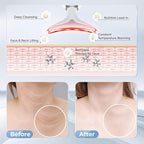 7-in-1 Deplux Face Neck Massager for Skin Care at Home, Facial Massager Glossy Black