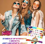 AICase for Kpop Demon Merch Inspired Bracelets 6 Pcs Stackable Stretch Friendship Beaded Bracelets for k pop Unique Merchandise Jewelry Gifts for Fans Women Men_2