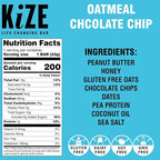 KiZE Energy Bars - Gluten Free, Dairy Free, Non-GMO, and High Protein Meal Replacement Energy Bars, Clean & Simple Food Ingredients - Chocolate Lovers Variety Pack, 9g High Protein Snacks, (10 Count)