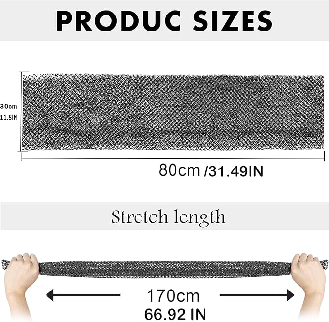 2pc African Net Long Bath Net Sponge,JASSINS African Bathing Sponge,Body Exfoliating Long Net Shower Body Scrubber Back Scrubber Skin Smoother,Stretch Length to 66 INCH