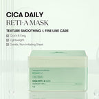 VT COSMETICS CICA Reti-A Daily Mask 30 Sheets, Retinol Complex for Pore Minimizing, Skin Softening & Hydrating Facial Mask, Ideal for Retinol Beginners, Korean Face Mask