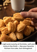 Korean Food Shinwhadang Korean Injeolmi (Korean Sweet Rice Cake) Snack (0.99 oz * 18 Packs) – Crispy Rice Snack with Roasted Soybean Coating (Total 17.8 oz)