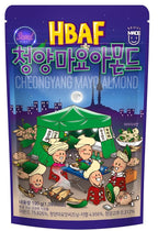[Official Gilim HBAF] Korean Spicy Green Chili Mayo Seasoned Almonds Nut Protein Snack | Nutritious & Gluten Free | Work, Trip Camping Snack | Adult Snack | Pre-workout Snack | Korean Sovenior (Cheongyang Pepper Mayo, 1x190gram pack )