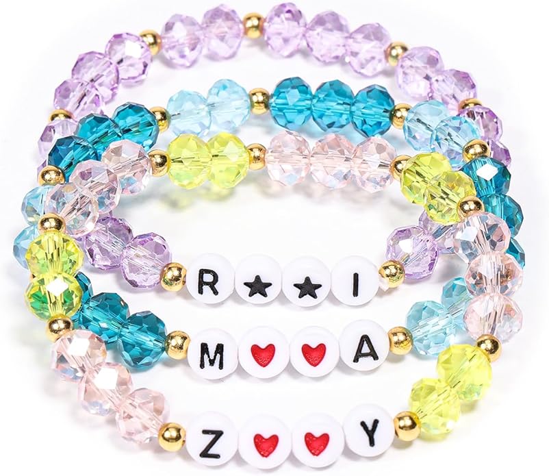 AICase for Kpop Merch Inspired Crystal Bracelets 3 Pcs Stackable Stretch Friendship Beaded Bracelets for k_pop Merchandise Jewelry Gifts for Fans Stocking Stuffers_3077
