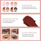 Under Eye Brightener Concealer, Long-Lasting Hydrating and Waterproof Color Corrector for Dark Circles, Full Coverage Lightweight Undereye Brightening Cream with Puff & Concealer Pen, #01 Dark Mocha