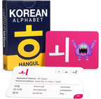 41 Korean Alphabet Hangul Flash Cards – Educational Language Learning Resource with Pictures for Memory & Sight Words - Fun Game Play - Grade School, Classroom, or Homeschool Supplies – Briston Brand