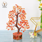 YATSKIA Carnelian Crystal Tree of Life - Bonsai Tree - Feng Shui Home Decor - Crystal Stones - Home Office Decor - Crystals Gifts for Women