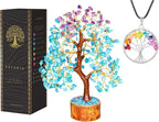 YATSKIA Amethyst and Turquoise Crystal Tree of Life - Crystal Decor - Spiritual Gifts - Crystals Gifts for Women - Gemstones and Crystals