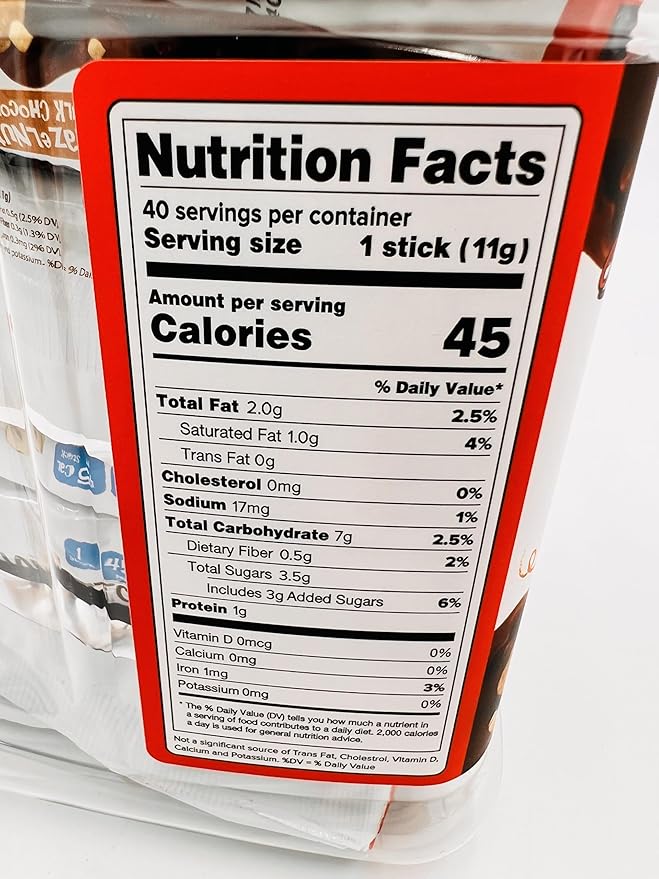 Baklava Sticks Minis, Hazelnut Chocolate Cream Crispy Phyllo Dough, 15.6 oz (40 Pieces)