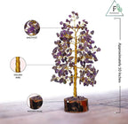 FASHIONZAADI Amethyst Crystals Tree of Life - Stones and Crystals - Bonsai Tree - Good Luck Gifts for Women - Meditation Accessories - Chakra Stones Decor