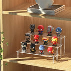 Acrylic 3 Tier Perfume Organizer Display, Cupcake Stand Holder, Large Shelf Risers for Figures, Dessert Shelves for Party, Riser Stand for Decoration and Organizer, Clear