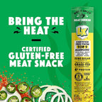 Lorissa's Kitchen Beef Jerky Mini Sticks, Premium Grass Fed & Finished, Original Jalapeño Flavor - 4g Protein, On the Go Snacks, Free from Top 9 Allergens, Non-GMO, Gluten-Free, 0.5 Oz (24 Count)