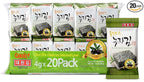 Daechun(Choi's1) Seaweed Snack, (Pack of 20), Original, Sea Salt, Green Tea Powder, Product of Korea