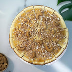 Andy Anand Caramel Cashew Cheesecake 9" | Freshly Baked, All-Natural | Made with Real California Cream Cheese, No Chemicals or Preservatives | Amazingly Delicious & Decadent (2 lbs)