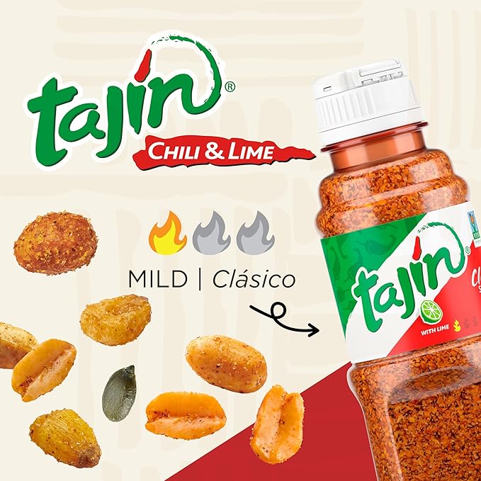 Snak Club Tajin Fiesta Snack Mix, Peanuts, Crunchy Peanuts, Toasted Corn, and Pepitas with Chili and Lime Seasoning, Mild, No Artificial Colors or Flavors, 11 oz Resealable Bag
