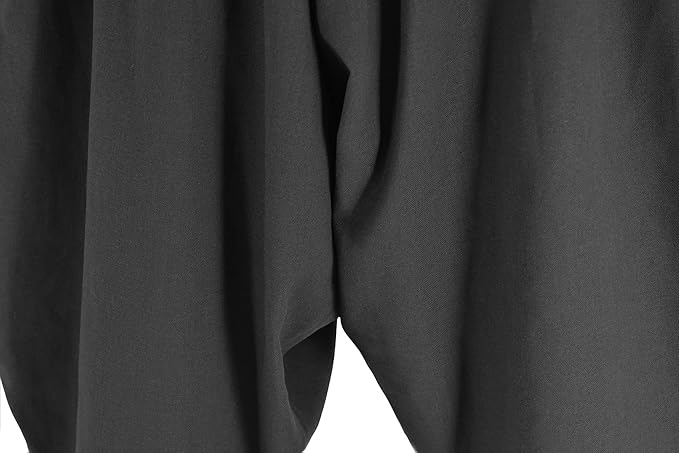 AITFINEISM Men's Drawstring Aladdin Hippie Harem Pants Loose Drop Crotch Trousers