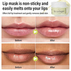Lip Collagen + Peptide 0.7oz, Collagen Lip Mask with Vitamins E, A -Lip balm to Nourish & Hydrate Lips, Lip Moisturizer for Gentle exfoliating