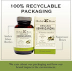 Herbal Roots Mood Duo, Organic St. John's Wort and Ashwagandha Supplement, Natural Mood Support, Non-GMO