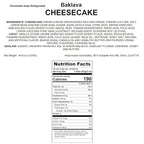 Andy Anand Luxurious Baklava Cheesecake: Turkish Honey & California Cream Fusion - Gourmet 9-inch Dessert Delight, 2.8 lbs