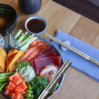 5 Pairs Dragon Chopsticks Set Black Stainless Steel 316 Kitchen Dinning Utensils Reusable Japanese Korean Chinese Dishwasher Safe Non-Slip Chop Sticks Tableware Gift 9.26"