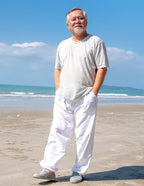 Baggy Sweatpants Men Cotton, Drawstring Lounge Pants, Relaxed Fit, Ideal for Comfort