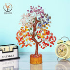 YATSKIA 7 Chakra Crystal Tree of Life, Gemstones and Crystals, Crystals Home Office Decor, Birthday Gifts for Women