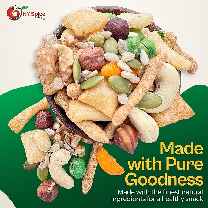 NY Spice Shop Asian Rice Crackers - 5 Pound Rice Snacks - Crunchy, Spicy, Natural & Mixed Rice Crackers - No Artificial Colors