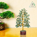 FASHIONZAADI Green Aventurine Crystal Tree, Crystals and Stones, Gem Tree, Healing Gemstones and Crystals Home Decor, Meditation Decor, Spiritual Gifts for Women, Good Luck Gift