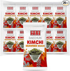 CHOI's 1 Kimchi Seaweed Snacks / (20 Pack) / Product of Korea/Kimbap, Gimbap, Keto, Gluten Free, Full of Fiber, Vitamin, Mineral, High protein snack