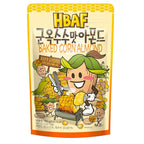 [Official Gilim HBAF] Korean Baked Corn Crunchy Almonds Nut | Nutritious & Gluten Free | Kids Lunch After-School, Work, Trip Camping Snack | Asian Snack Korean Chips Sovenior (Baked Corn, 1x190gram)