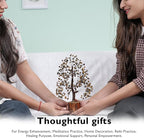 FASHIONZAADI Tigers Eye Crystal Tree, Crystal Money Tree of Life, Feng Shui Decor for Office and Home, Spiritual Gifts for Women, Reiki Gifts