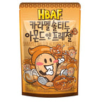 [Official Gilim HBAF] Korean Salted Caramel & Pretzel Almonds Nut Protein Snack | After-School, Lunch, Office, Work, Trip Camping Snack | Pre-workout Snack | Healthy Snacks| Korean Souvenir (Caramel Pretzel 1x190gram)