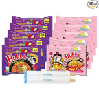 Samyang Buldak Hot Spicy Chicken Ramen Noodle Korean Stir-Fried Ramen (10 Pack - Carbonara & Habanero Lime) 5 Pack Each