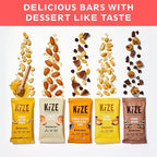 KiZE Energy Bars - Gluten Free, Dairy Free, Non-GMO, and High Protein Meal Replacement Energy Bars, Clean and Simple Food Ingredients - Best Sellers Variety Pack, 7-10g High Protein Snacks, (30 Count)