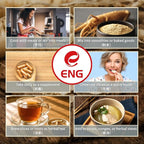 ENG 2 Boxes American Ginseng Root – Medium Panax Ginseng,4oz/Box,Organic Herbal from Wisconsin for Men & Women,Brew Tea & Soup to Boost Energy & Wellness（8 Ounce）