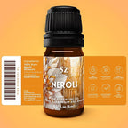 Neroli Essential Oil 100% Pure, Undiluted Oil - Extracted from The Bitter Orange Tree Blossoms - Rich & Floral Scent, with Citrusy Overtones - Therapeutic Grade & Vegan - 0.17oz (5ml)